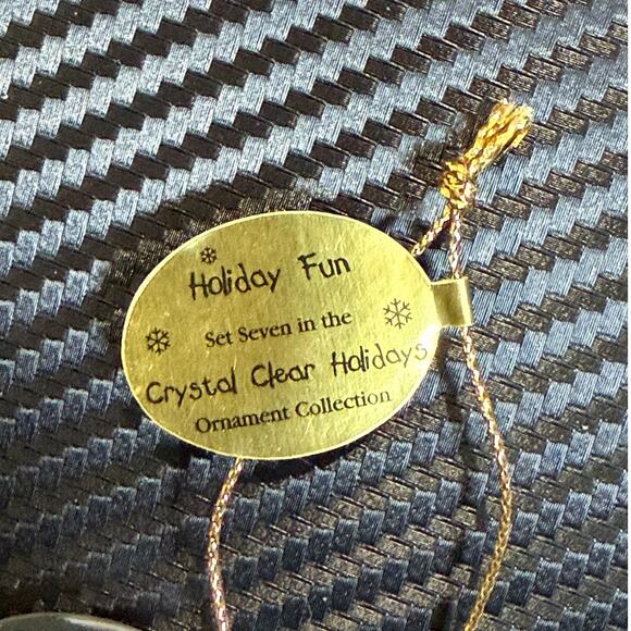 Bradford Editions Disney Winnie The Pooh Tigger 4 Crystal Clear Ornaments 2004 - Picture 13 of 14